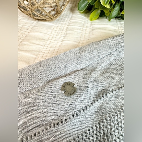 Roxy Tropic Lifestyle Mid Length Cardigan Sweater in Heritage Heather Size M - Picture 11 of 12